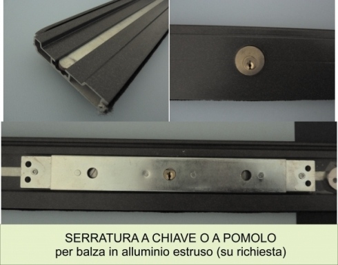 Avvolgibile Blindato Serrature a chiave o pomolo
